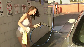 Busty Brunette Rides A Big Penis!