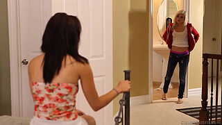 Chloe Foster and Adrienne Anderson licking pussies