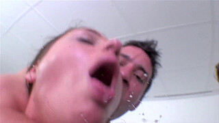 In the office the director gets fucked by two cocks and a big baseball bat in the butt