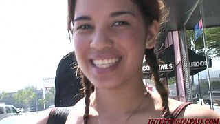 Teen Latina takes monster black penis of Blackzilla