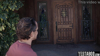 Big arse Latina MILF gets rid of a stalker by letting him fuck her