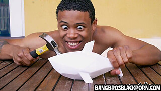 His step sister caught him naked