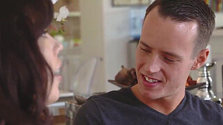 Amber Chase blowjob her stepsons penis