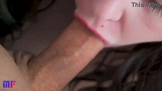 Gentle dick and balls kissing, pov blowjob, dripping cum