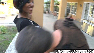 Big black booty milf sucks and fucks