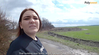 Public Fucking A Guy In POV After He Cums A Lot (Russians Speak With Subtitles)