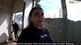 Public Fucking A Guy In POV After He Cums A Lot (Russians Speak With Subtitles)