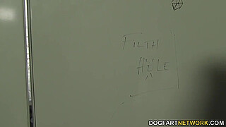 Ivy Sherwood sucks penis in a gloryhole