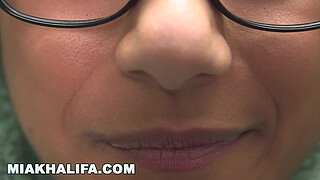 MIA KHALFIA - Arab Goddess Strips Naked In A Library Just For You