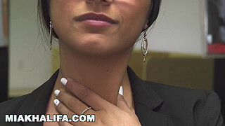 MIA KHALFIA - Arab Goddess Strips Naked In A Library Just For You