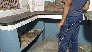 Chimney Repair Boy Fucking My Wife In The Kitchen Exchange of Money