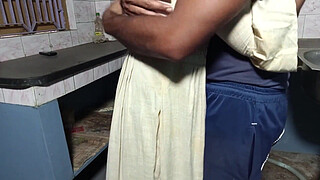 Chimney Repair Boy Fucking My Wife In The Kitchen Exchange of Money