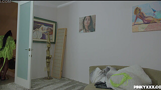 BK BRICK, DAMION DAYSKI vs EBONY MYSTIQUE AND KYLER QUINN