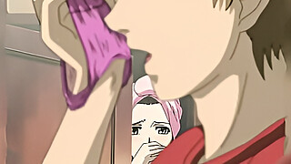 catches her stepson masturbating with her lingerie | Uncensored hentai