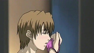 catches her stepson masturbating with her lingerie | Uncensored hentai