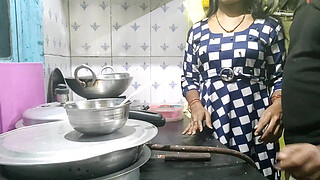 The maid who came from the village did not have any leaves, so the owner took advantage of that and fucked the maid (Hindi Clear Audio)