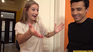 Brother-in-law fucks sister-in-law's pussy and booty while wife is <censored> next to them