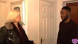 GRANNYLOVESBLACK - Slutty Lacey Pays Hung Taxi Driver With Sex