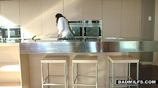 Becky sends her stepdaughter away and takes the opportunity to suck her stepsons penis lovingly