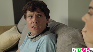 My big booty teen stepsister Megan Marx wanted to try to grind again