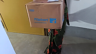 Get fucked from flipkart delivery boy instead of money when my husband not home