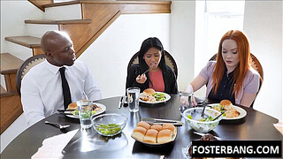 stepdaughter slurp Stepdads big black dick