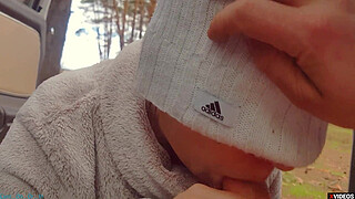 Blowjob Milf Slut from the highway, cum on face