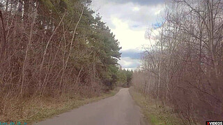 Blowjob Milf Slut from the highway, cum on face