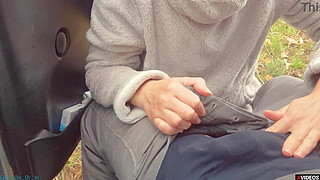 Blowjob Milf Slut from the highway, cum on face