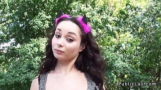 Beautiful amateur fuck at music festival POv in public