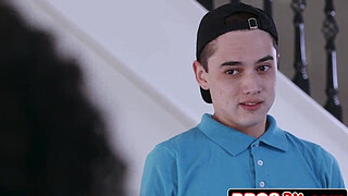 Ebony Cougar Sucks and Fucks Her Naughty Stepson - Misty Stone