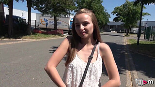 Small whore Lady Bug hard fucked on a pool table