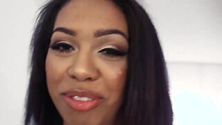 Mofos - Ebony Sex Tapes - Katts Sloppy BJ Buys Clothes starring Katt Garcia