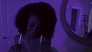 Mofos - Ebony Sex Tapes - (Ariana Aimes) - Busty Black Light Girl