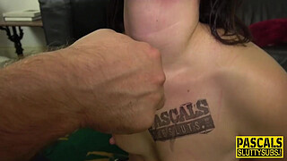 Real bdsm skank sucking and fucking