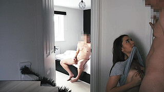 Naughty Stepdaughter Ep. 22 Pt.1 - Caught watching Stepdad masturbate