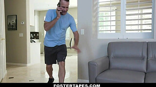 stepMom makes stepdaughter plowed by stepdad