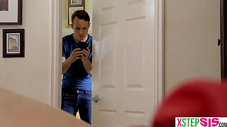 Fucked stepsisters tight teen friend during the movie