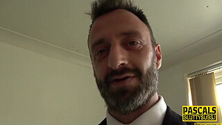 Big booty paddled larger lady sub throats