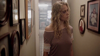 Penelope Mitchell with Nicolas Cage in "Between Worlds"
