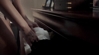 Penelope Mitchell with Nicolas Cage in "Between Worlds"