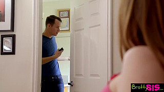 Bratty step Sis - Horny Brother Slips Shaft Into Besties Teen Pussy S6:E1