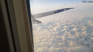 PUBLIC AIRPLANE Handjob and Blowjob - Bella Mur