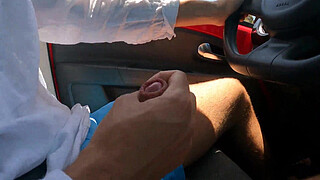 Extreme Blowjob On The Speed Highway! Deepthroat While Driving, Crazy Bitch.