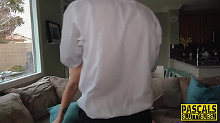 Busty milf sub gets pussy pounded