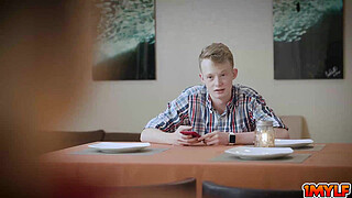 Bon Appétit! Mylf Juliett Russo serves nasty cum glazed chicken for dinner to herself and to her young stepson Jimmy Michaels!