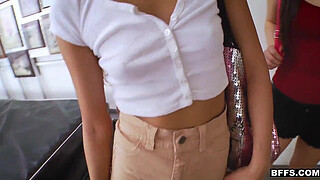 StepBrother Fucks Stepsister And Her Best Friends While They Play Among Us - TeamSkeet