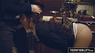 TEENFIDELITY - Michelle Taylor Creampied By Teacher