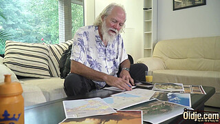 Beautiful teen hardcore fucked by old man he sticks his old penis inside her young pussy then shoves it in her mouth and cums in her throat so sexy and wet