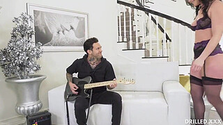 Brunette Girl Getting Fucked Deep in Her Big Arse After Deepthroating